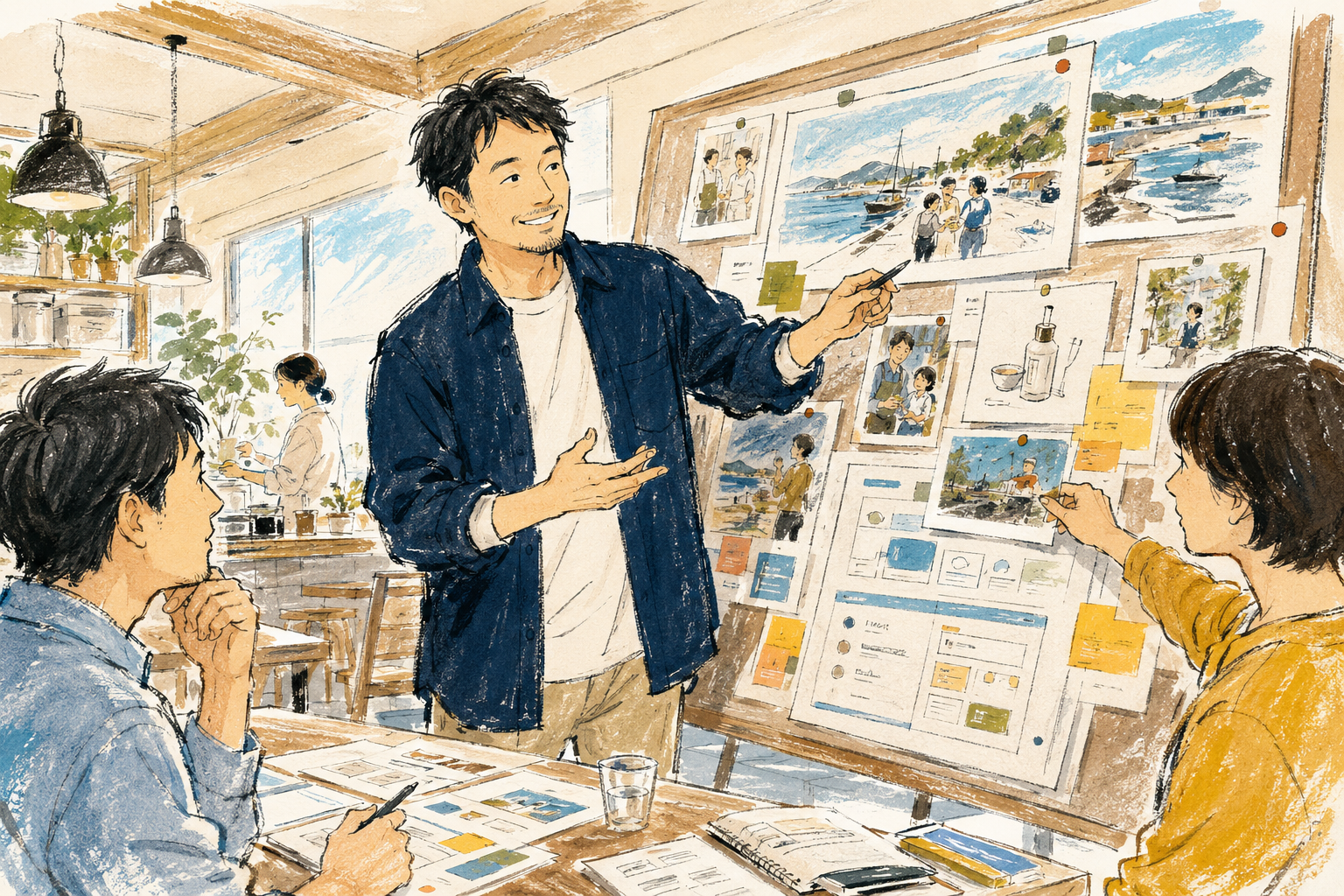 既存ホームページを確認する様子